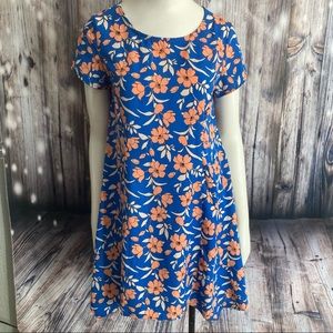 Lulu’s Short Sleeve Asymmetrical Shift Mini Dress